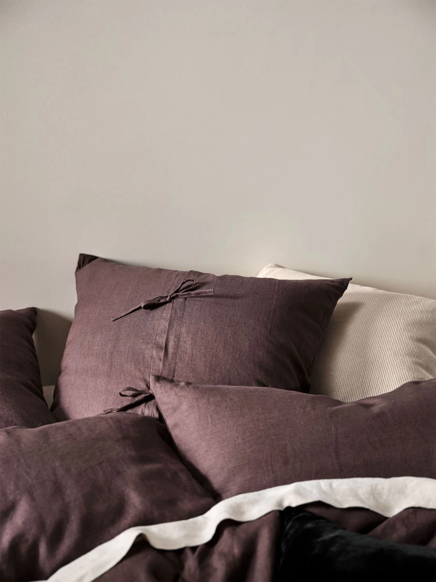 Linen House Nimes Espresso Linen Quilt Cover Set - Image 6