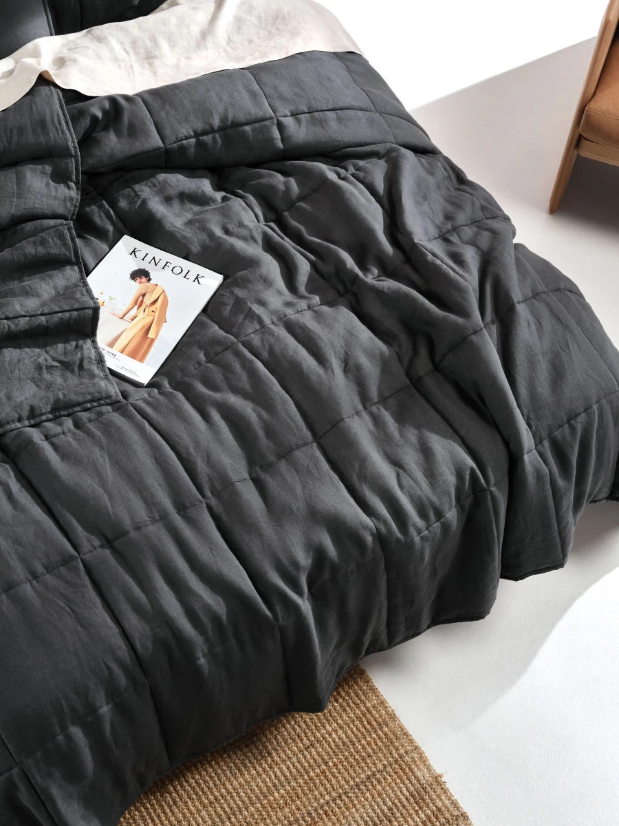 Linen House Nimes Magnet Linen Coverlet - Image 4