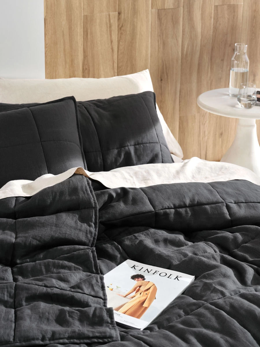 Linen House Nimes Magnet Linen Coverlet - Image 2