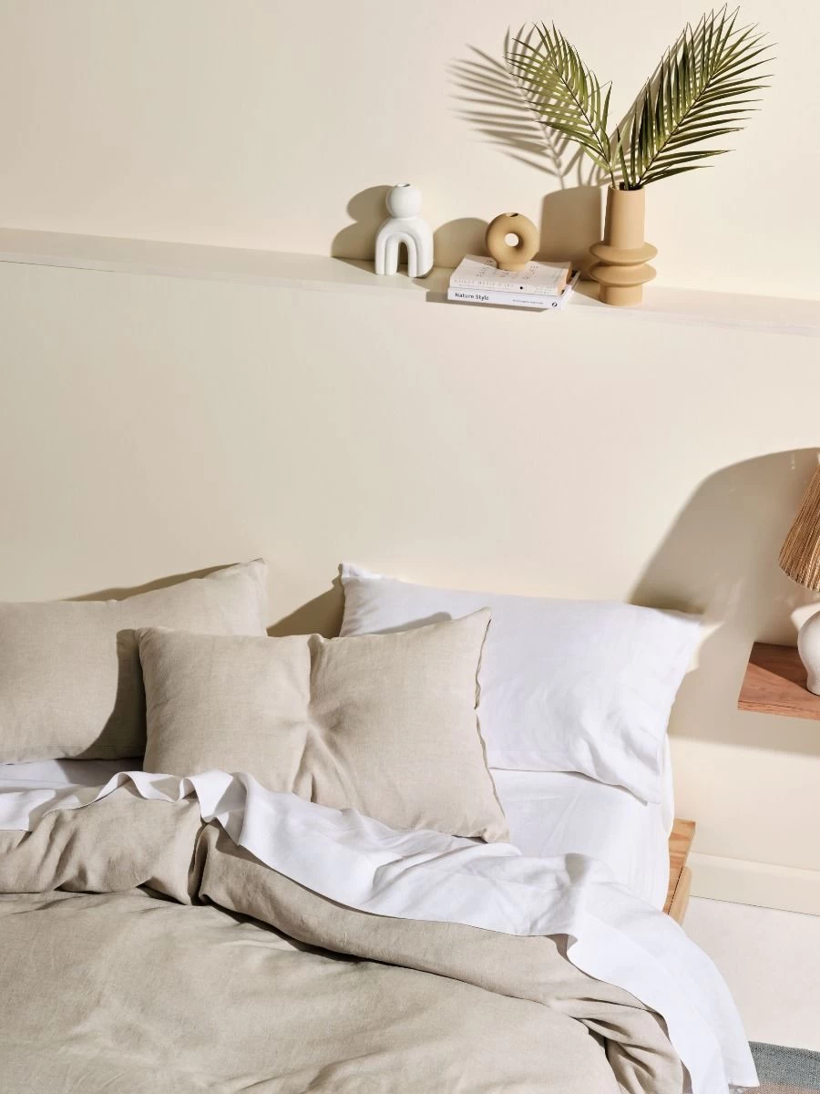 Linen House Nimes Natural Linen Quilt Cover Set - Image 3