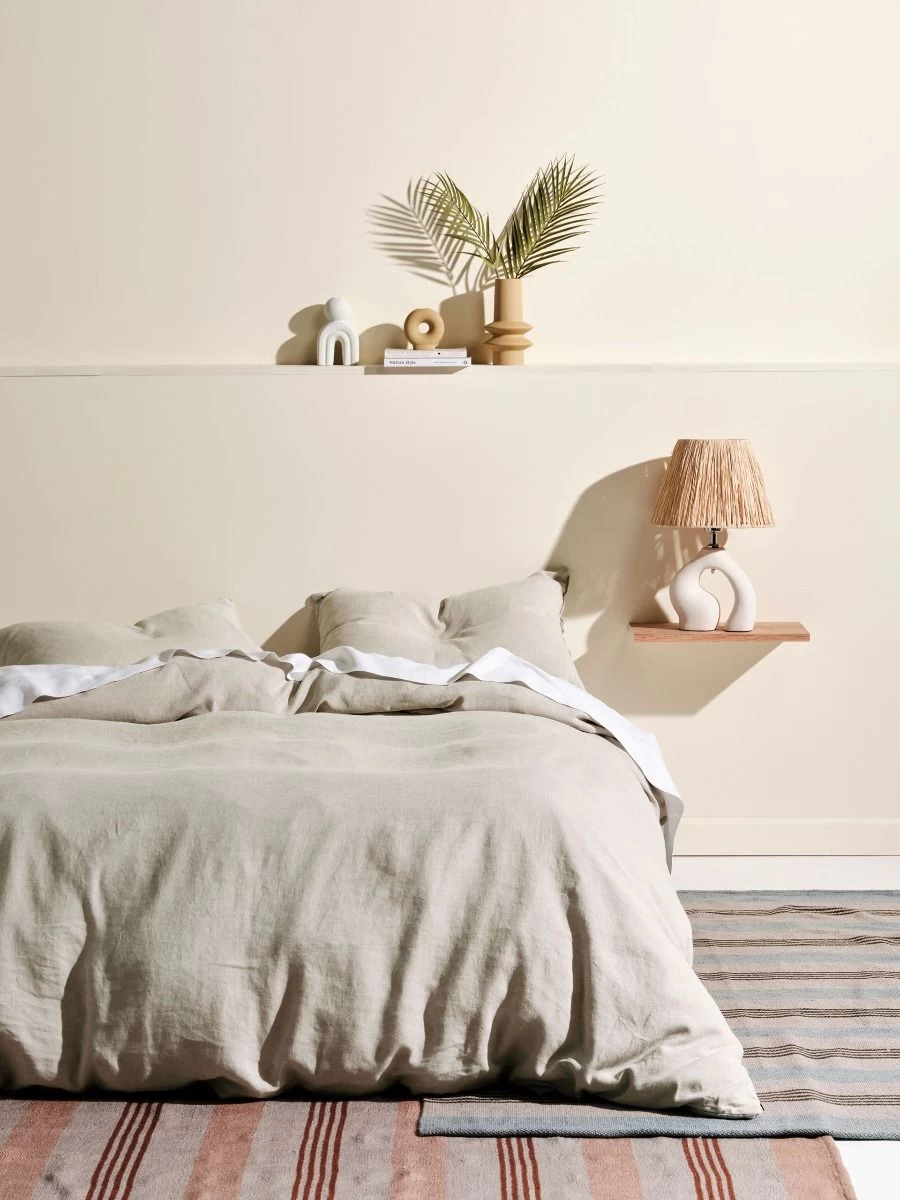 Linen House Nimes Natural Linen Quilt Cover Set - Image 6