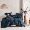 Linen House Nimes Navy Linen Quilt Cover Set