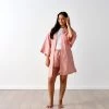 Linen House Nimes Rosette Linen Short Robe