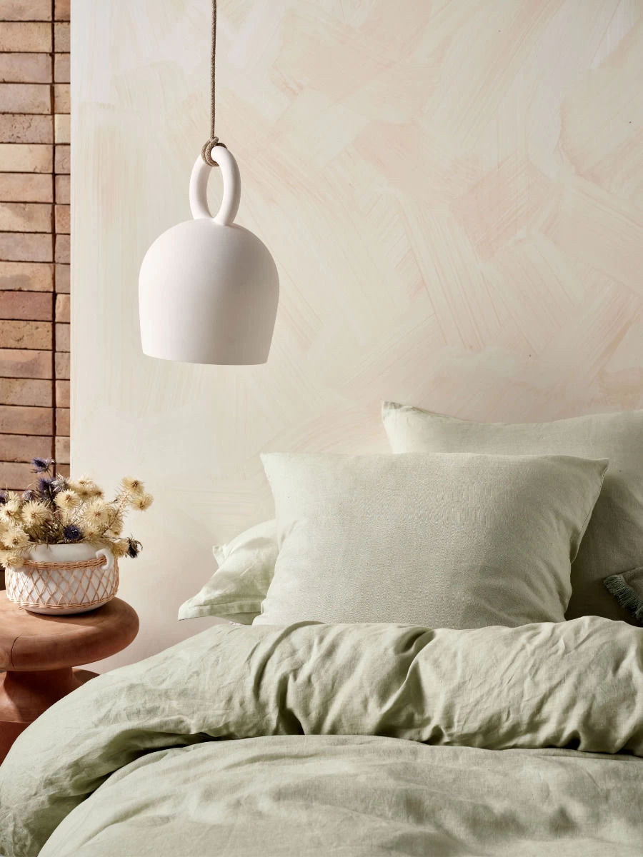 Linen House Nimes Wasabi Linen Quilt Cover Set - Image 6