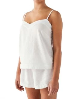 Linen House Nimes White Linen Cami