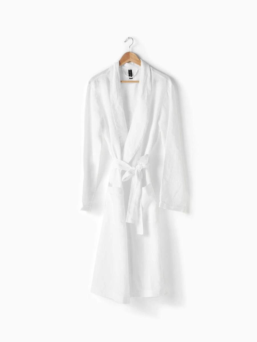 Linen House Nimes White Linen Robe - Image 7
