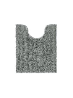 Linen House Reed Toggle Grey Contour Bath Mat - 1700 GSM