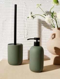 Linen House Seaspray Olive Bathroom Accessories Collection