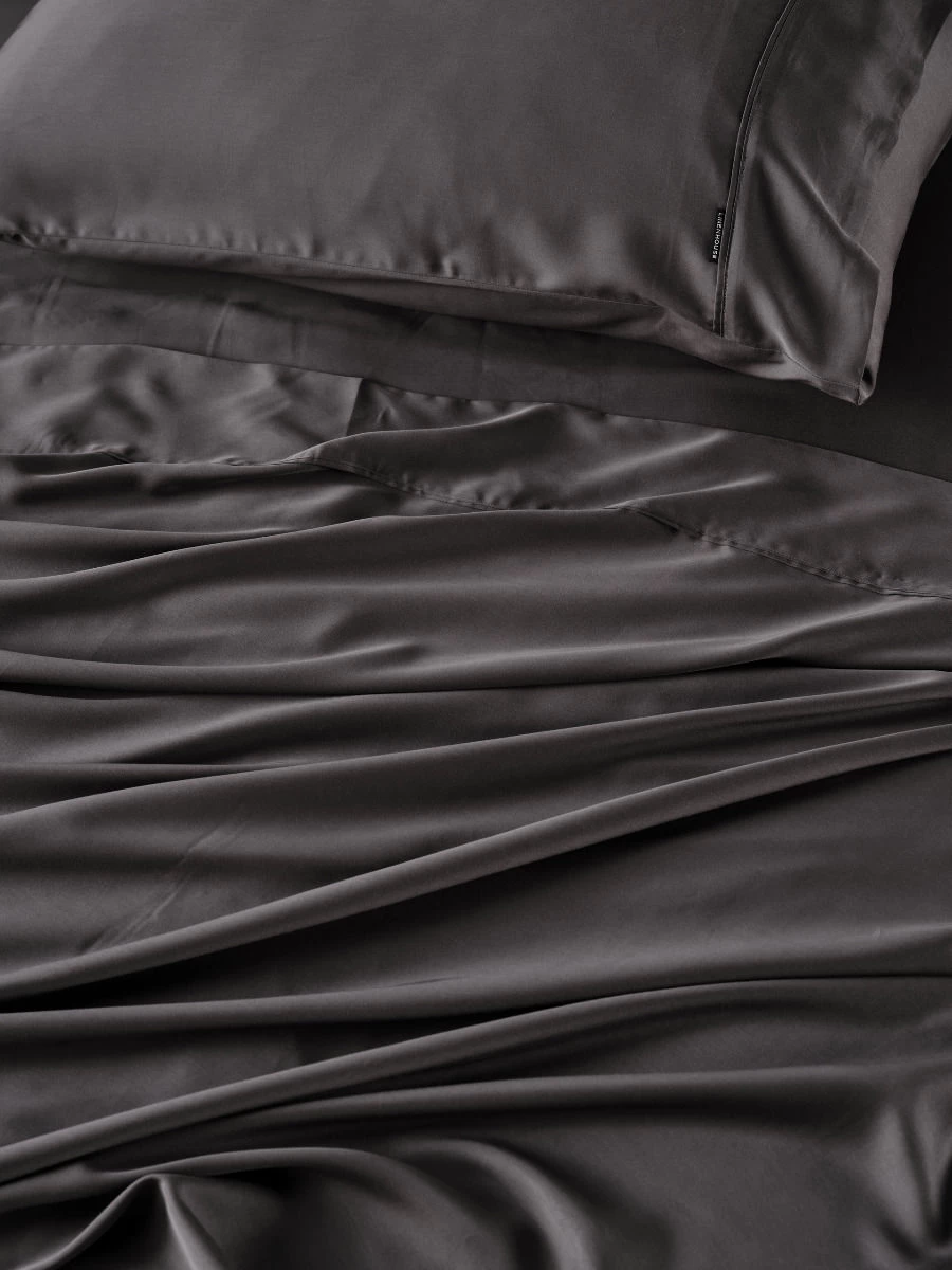 Linen House Tencel 375TC Charcoal Sheet Set - Image 4