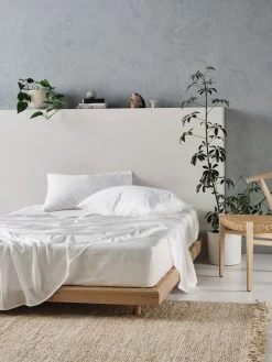 Linen House Tencel 375TC White Sheet Set