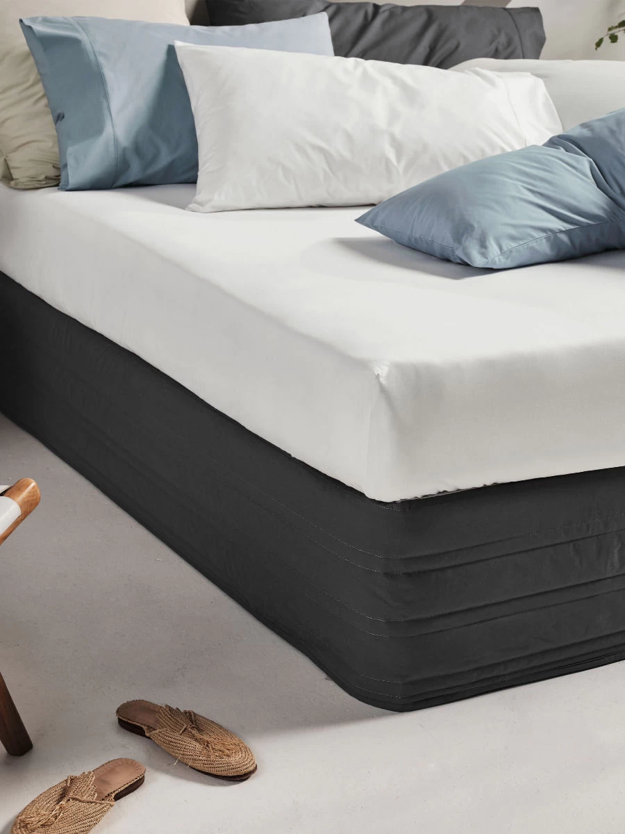 Linen House Vienna 300TC Cotton Percale Quilted Valance