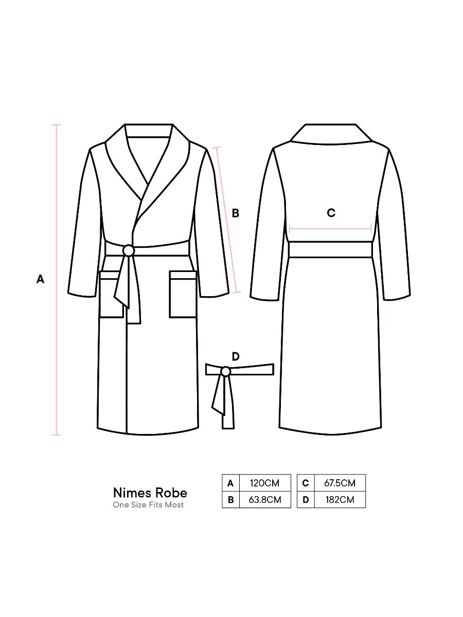 Linen House Nimes White Linen Robe - Image 10