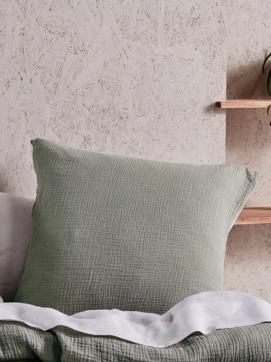 Linen House Elysian Sage European Pillowcase - Image 2