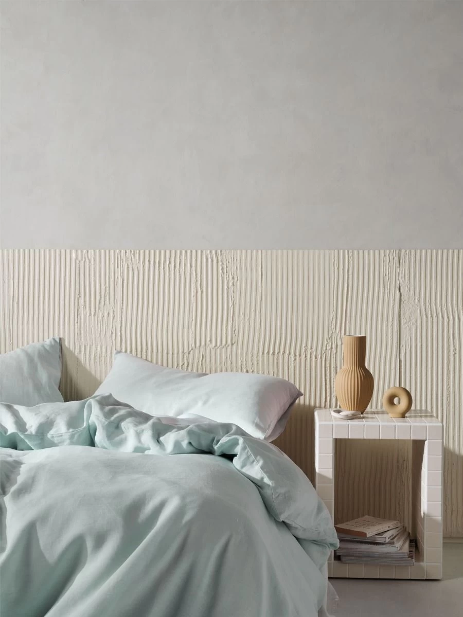 Linen House Nimes Sky Linen Quilt Cover Set - Image 5