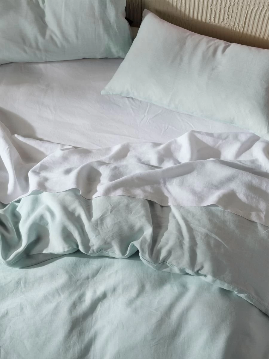 Linen House Nimes Sky Linen Quilt Cover Set - Image 8