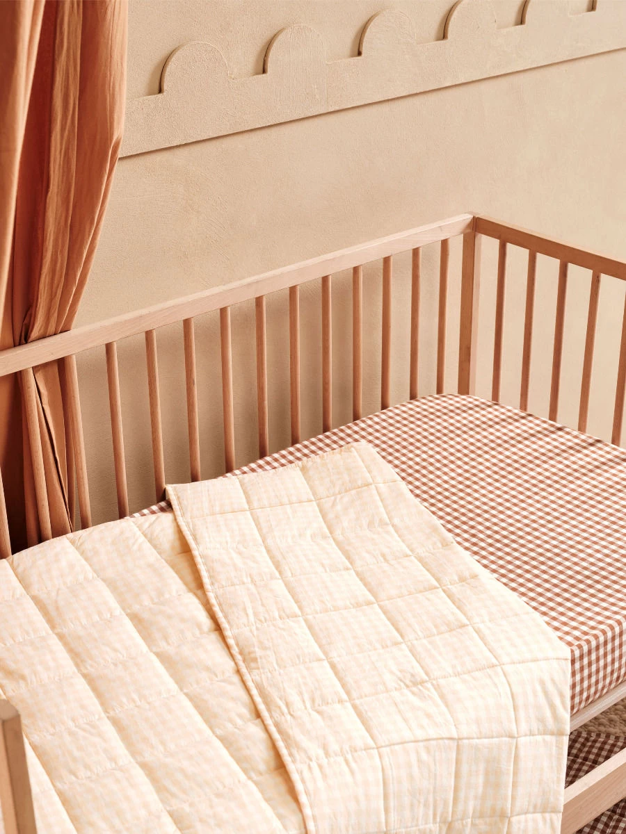 Springsteen Peach Cot Coverlet - Image 2